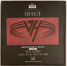 Load image into Gallery viewer, Van Halen - Top Of The World 12" Single (Ltd Box Set, Numbered, Includes Enamel Badge & Logo Sticker)