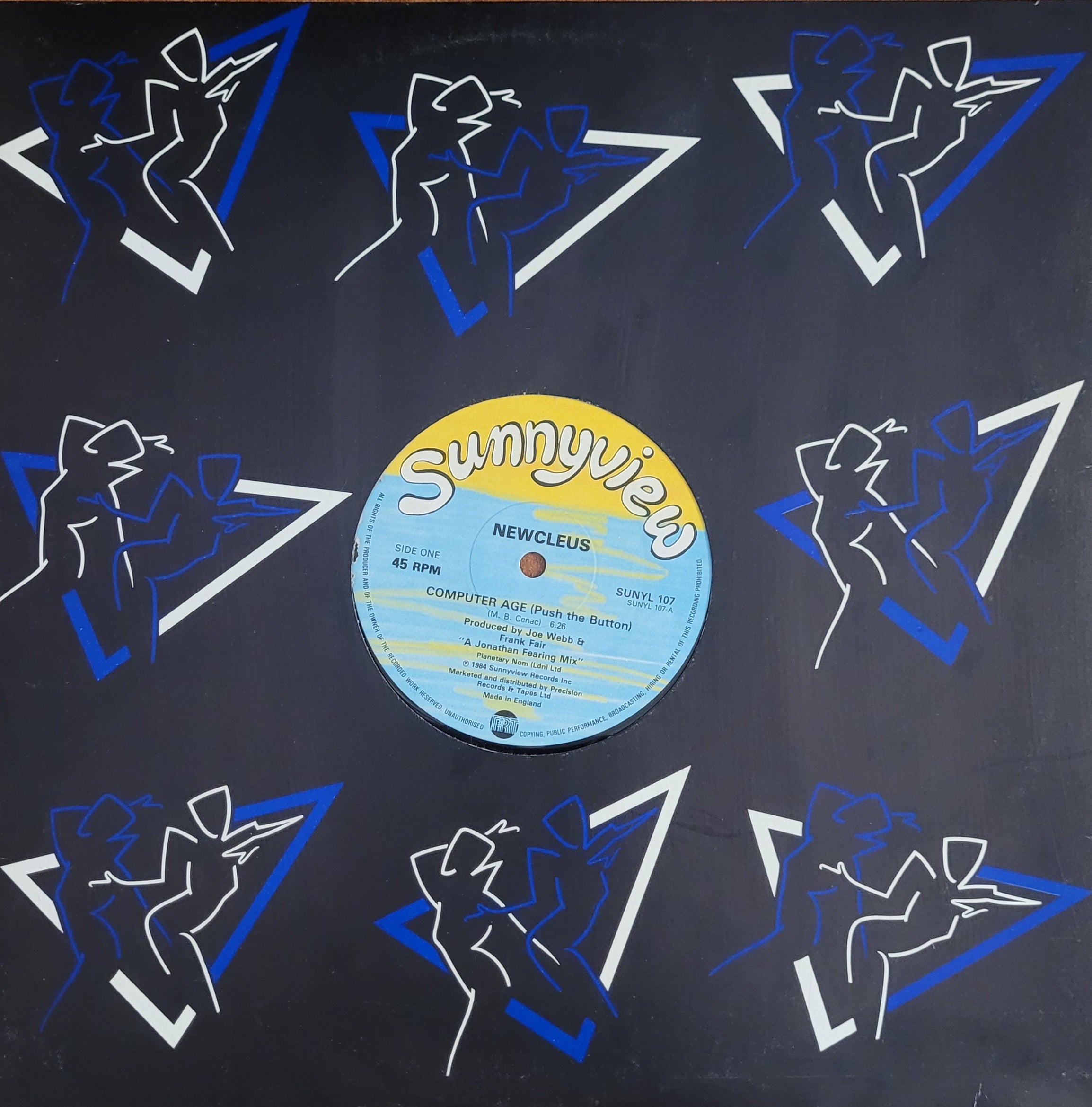 Newcleus Computer Age (Push The Button) 12" Single museum vinyl