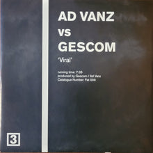 Load image into Gallery viewer, Ad Vanz Vs Gescom / Foehn – Split Series #2 12" Single (Numbered Promo)