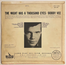 Load image into Gallery viewer, Bobby Vee - The night Has A Thousand Eyes Lp (Mono)
