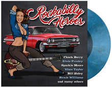 Load image into Gallery viewer, Various - Rockabilly Heroes Lp (Ltd RSD 2024 Blue/White/Black)
