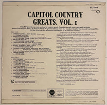 Load image into Gallery viewer, Various - Capitol Country Greats Vol. 1 Lp
