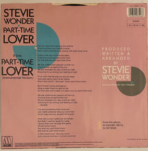 Load image into Gallery viewer, Stevie Wonder - Part-Time Lover 12&quot; Single

