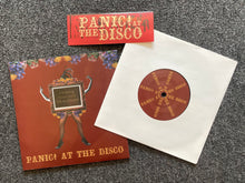 Load image into Gallery viewer, Panic! At The Disco - I Write Sins Not Tragedies 7" Single (Ltd Etched, Fold Out Sleeve + Sticker)
