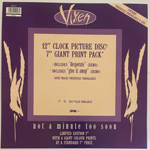 Load image into Gallery viewer, Vixen - Not A Minute Too Soon 7&quot; Single (12&quot; Prints)
