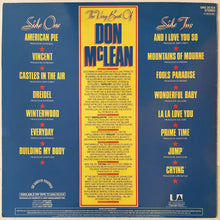 Load image into Gallery viewer, Don Mclean - The Very Best Of Lp
