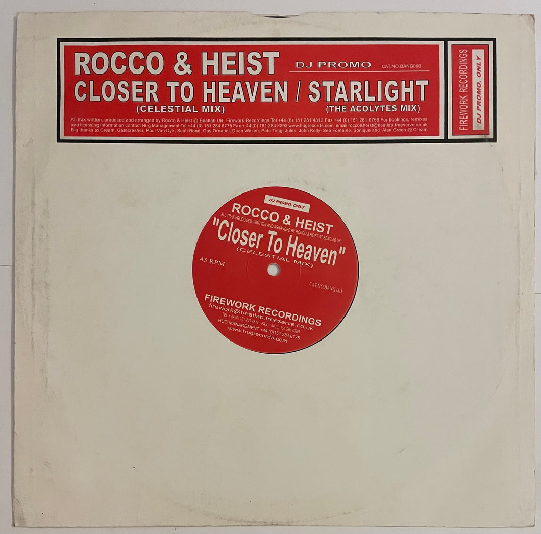 Rocco & Heist - Closer To Heaven / Starlight 12