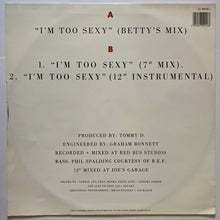 Load image into Gallery viewer, R ★ S ★ F (Right Said Fred) - I'm Too Sexy 12" Single

