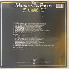 Load image into Gallery viewer, The Mamas &amp; The Papas - 20 Greatest Hits Lp
