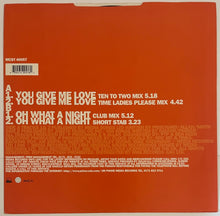 Load image into Gallery viewer, Clock - Oh What A Night / You Give Me Love 12&quot; Single
