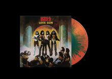 Load image into Gallery viewer, Kiss - Love Gun Lp (Ltd National Album Day Tangerine &amp; Aqua Splatter)
