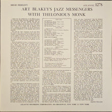 Load image into Gallery viewer, Art Blakey's Jazz Messengers With Thelonious Monk – Art Blakey's Jazz Messengers With Thelonious Monk Lp (Deluxe)
