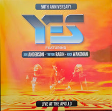 Load image into Gallery viewer, Yes Featuring Jon Anderson, Trevor Rabin, Rick Wakeman ‎– 50th Anniversary Live At The Apollo Lp
