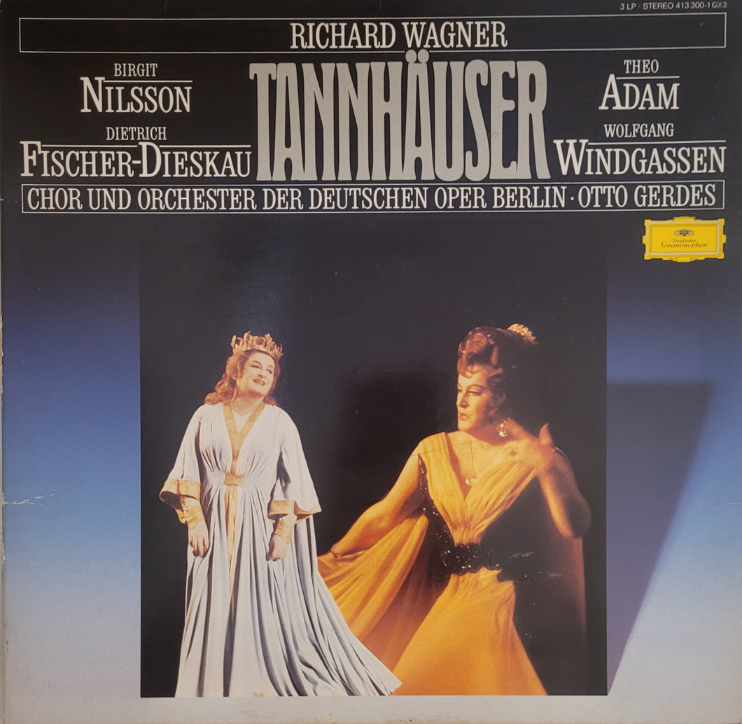 Richard Wagner, Nilsson, Windgassen, Fischer-Dieskau, Adam, Orchester Der Deutschen Oper Berlin, Gerdes – Tannhäuser Triple Lp Box Set