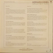 Load image into Gallery viewer, Leonard Cohen - Greatest Hits Lp
