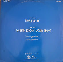 Load image into Gallery viewer, Frank Hooker &amp; Positive People - This Feelin&#39; 12&quot; Single
