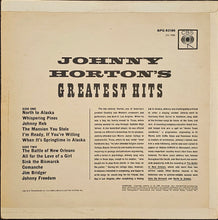 Load image into Gallery viewer, Johnny Horton - Johnny Horton&#39;s Greatest Hits Lp (mono)
