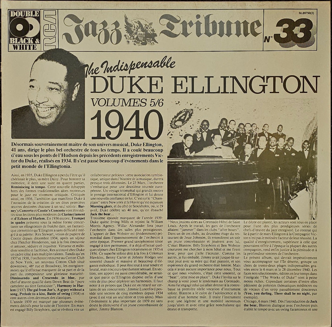 Duke Ellington And His Orchestra - The Indispensable Duke Ellington Volumes 5/6 (1940) Lp