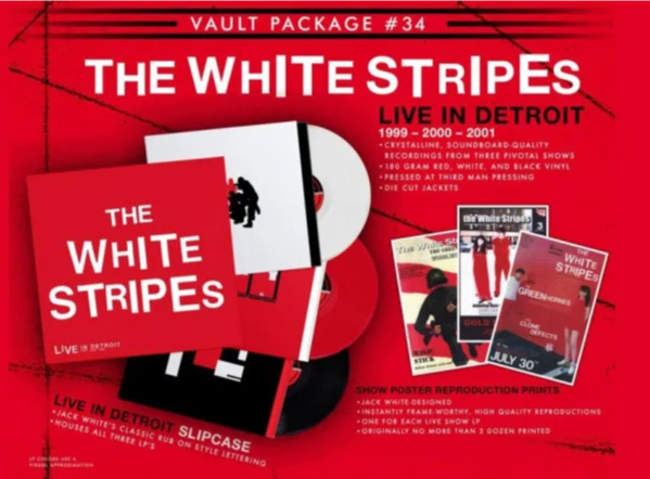 The White Stripes - Live In Detroit Lp Box Set (Ltd Red/White Deluxe Vault Package 34)