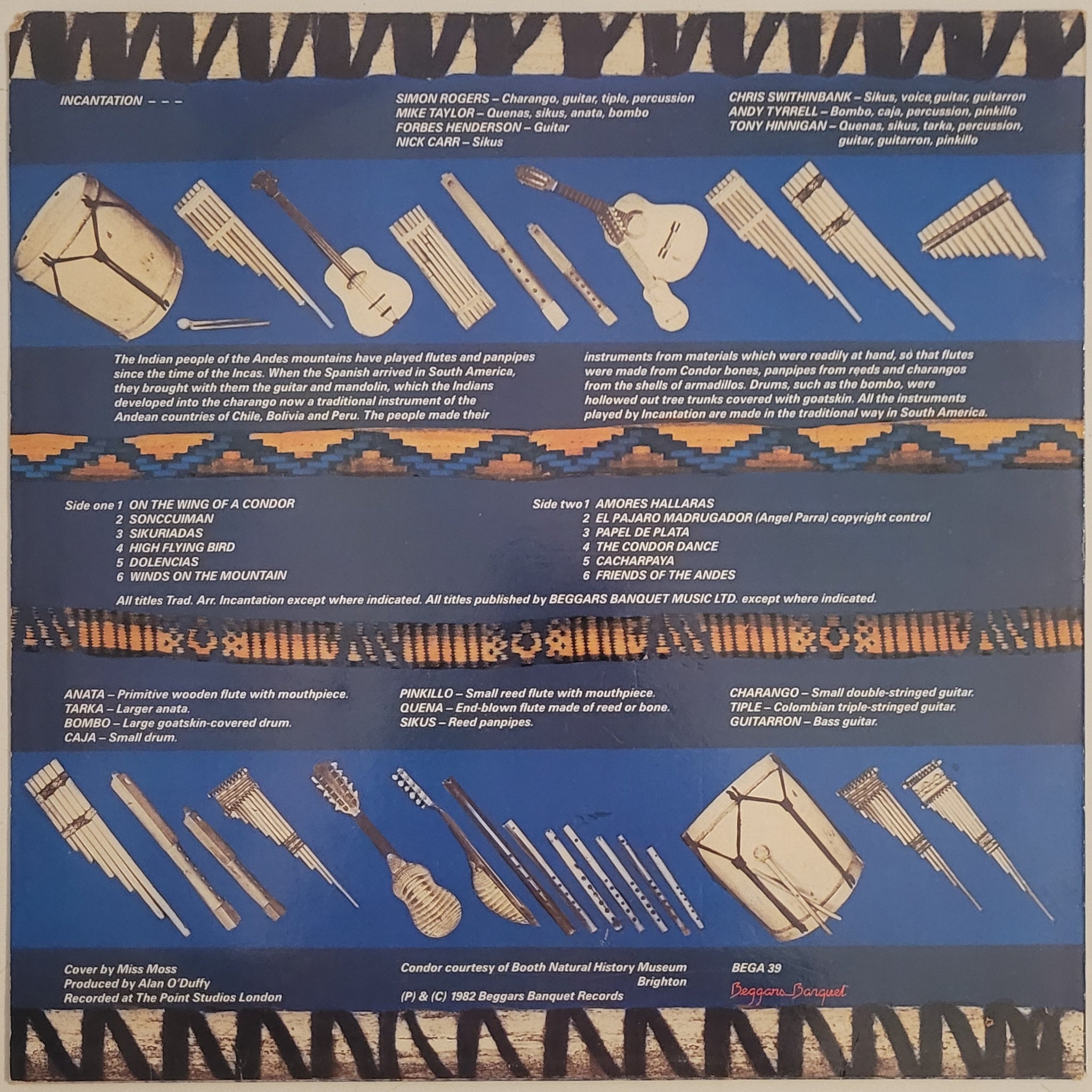 Incantation Cacharpaya (Panpipes Of The Andes) Lp museum vinyl