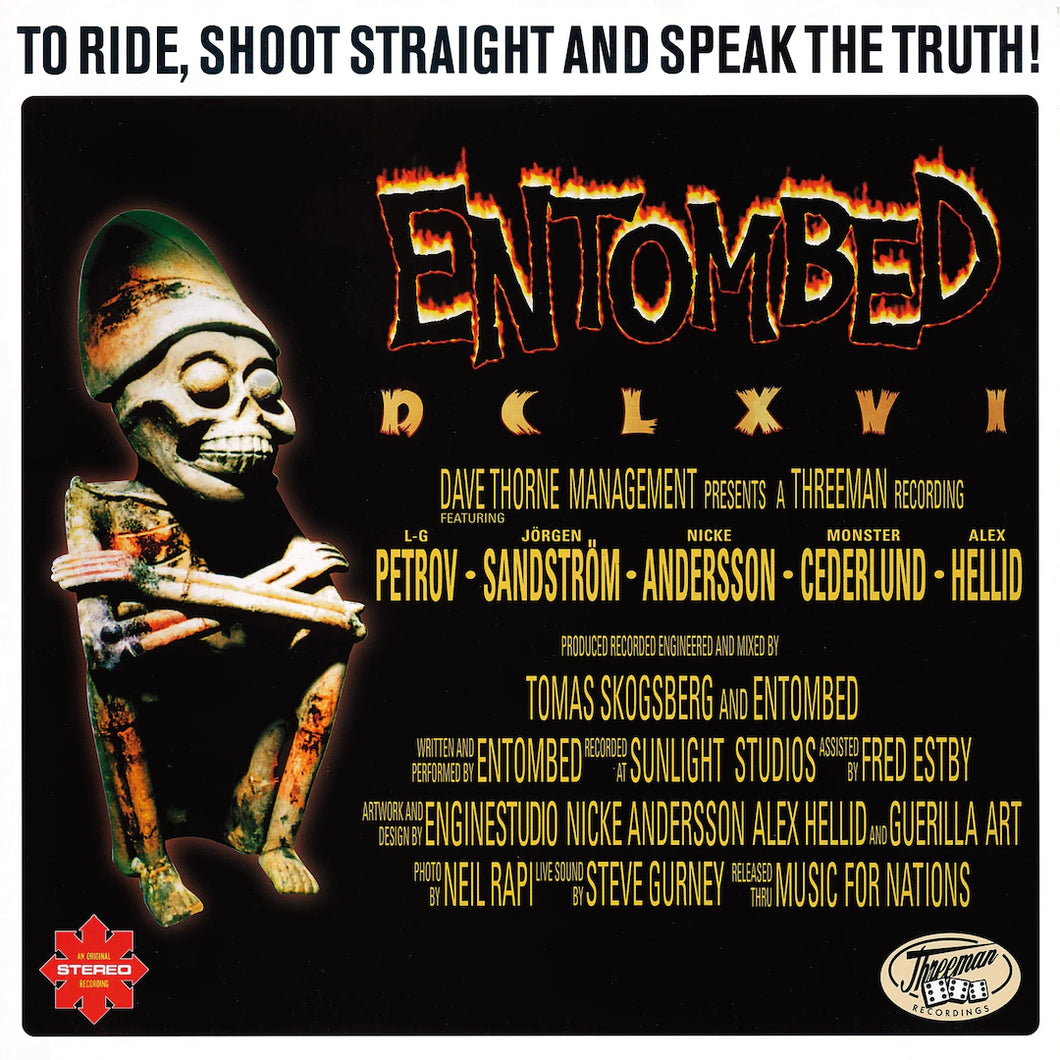 Entombed - DCLXVI To Ride, Shoot Straight And Speak The Truth Lp (Ltd RSD23 Black/Red)