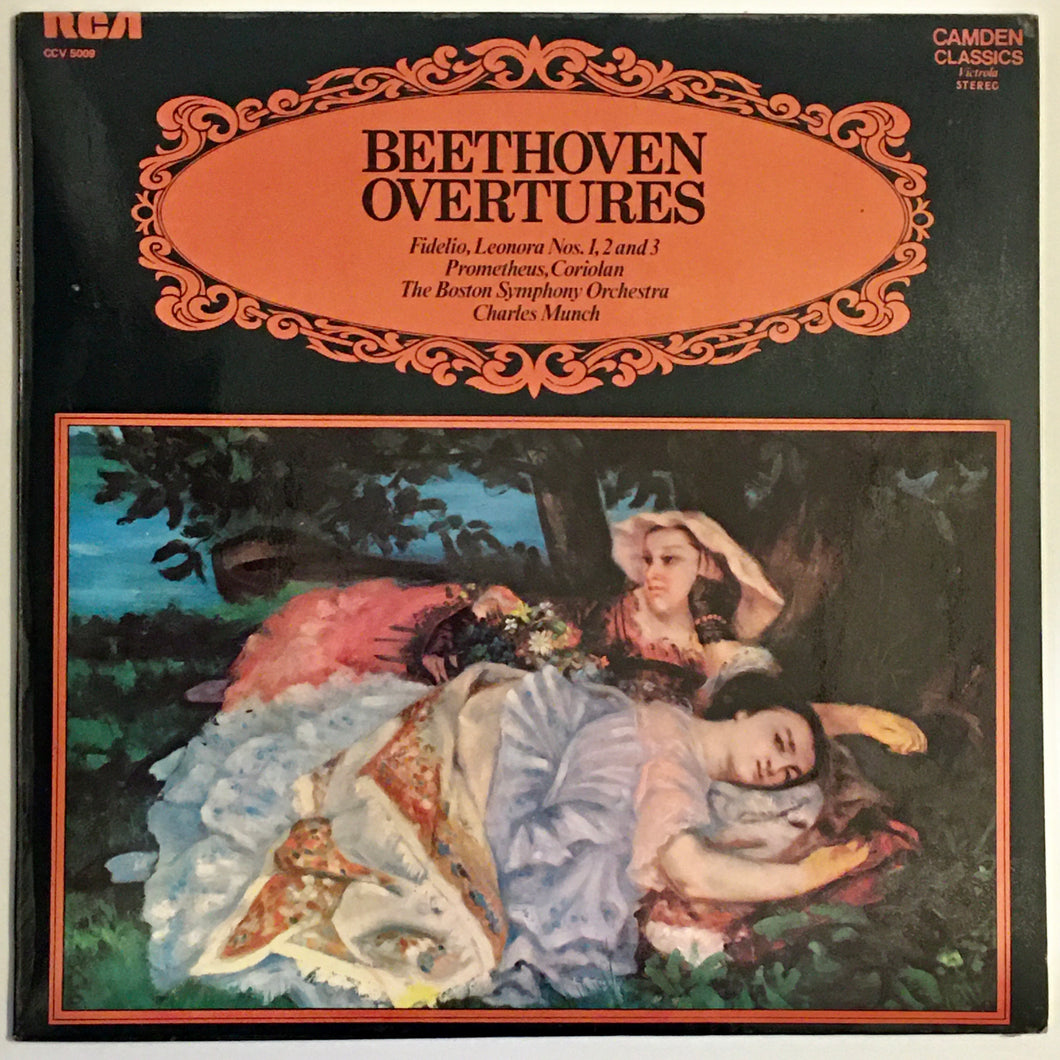 Beethoven-Charles Munch, The Boston Symphony Orchestra - Overtures Lp