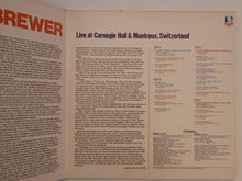 Load image into Gallery viewer, Teresa Brewer - Live At Carnegie Hall &amp; Montreaux Switzerland LP
